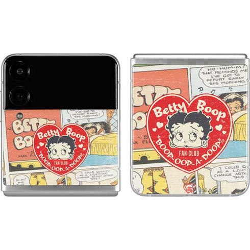 Betty Boop Comic Strip Galaxy Z Flip4 5G Skin